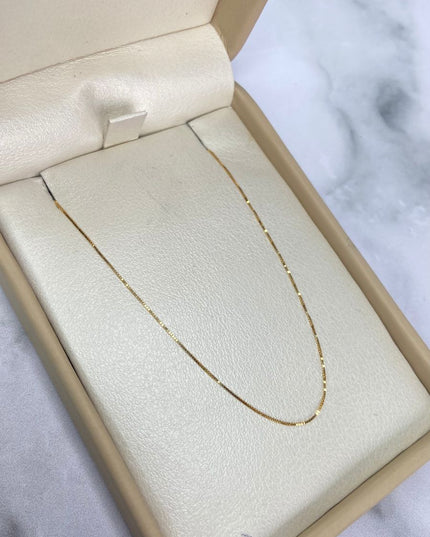 Cadena veneciana / 0,84 Gr / 40 Cm / Oro amarillo 18k / It