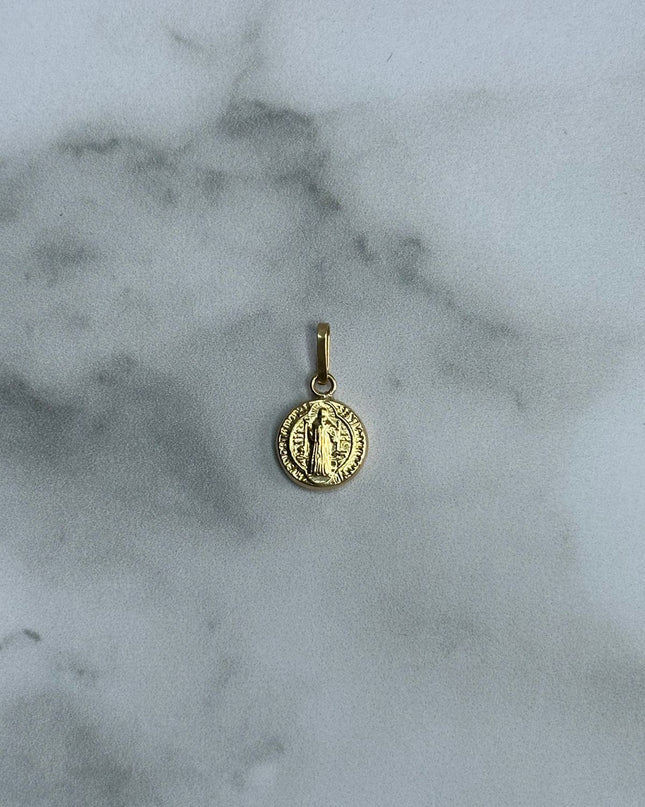 Dije san benito / 0,59 Gr / 1,2 Cm / Oro amarillo 18k