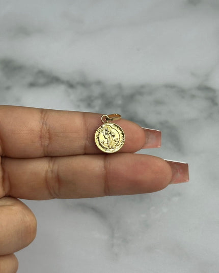 Dije san benito / 0,83 Gr / 1,5 Cm / Oro amarillo 18k