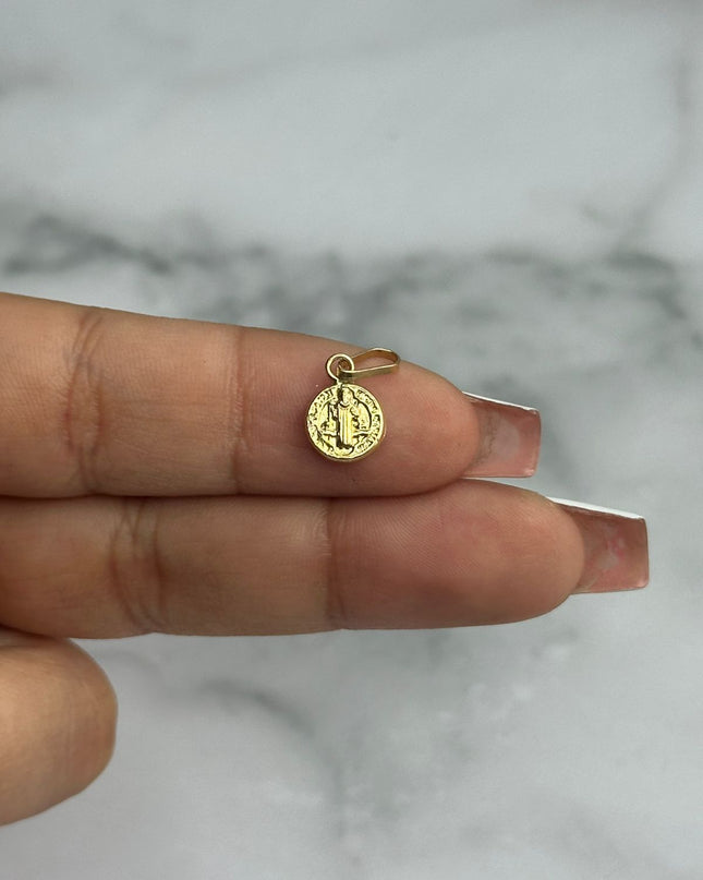 Dije san benito / 0,35 Gr / 1,0 Cm / Oro amarillo 18k