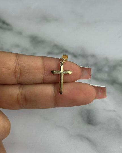 Dije cruz lisa / 0,66 Gr / Oro amarillo 18k