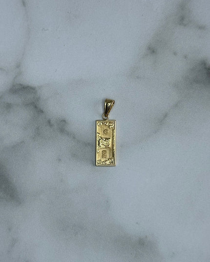 Dije billete dólar / 1,11 Gr / Oro amarillo 18k
