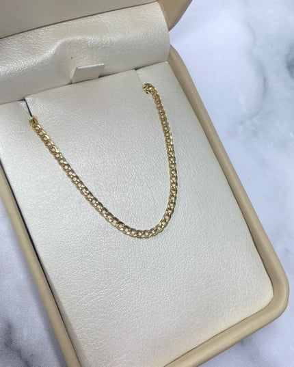 Pulso cubano / 1,12 Gr / 20,5 Cm / Oro amarillo 18k / It