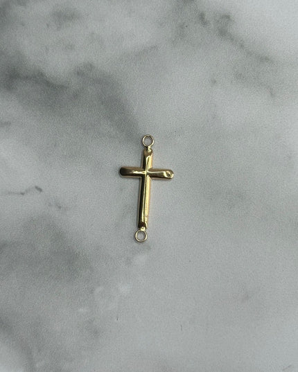 Herraje cruz lisa / 0,51 Gr / Oro amarillo 18k