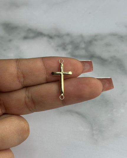 Herraje cruz lisa / 0,51 Gr / Oro amarillo 18k