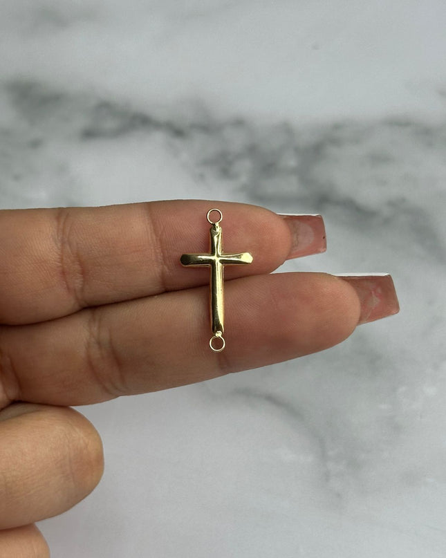 Herraje cruz lisa / 0,51 Gr / Oro amarillo 18k