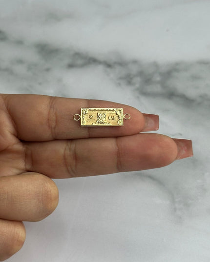 Herraje billete dólar / 1,00 Gr / Oro amarillo 18k
