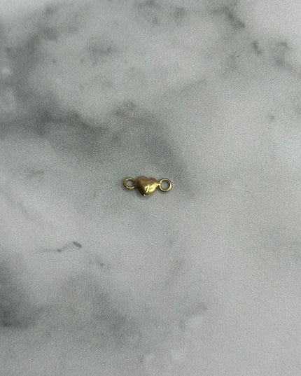 Herraje corazon liso inflado pequeño / 0,16 Gr / Oro amarillo 18k