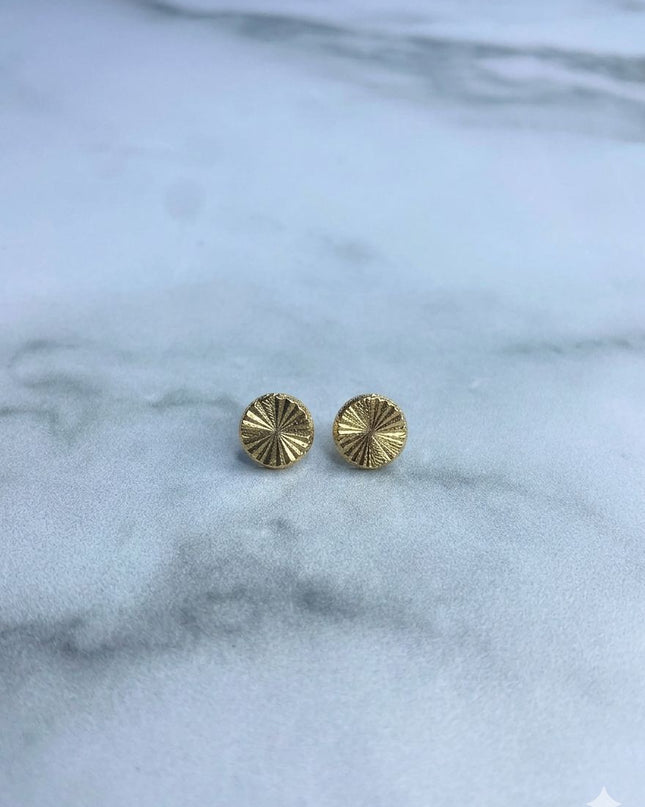 Topos Disco inflado mediano / 0,71 Gr / 5 mm / Oro amarillo 18k
