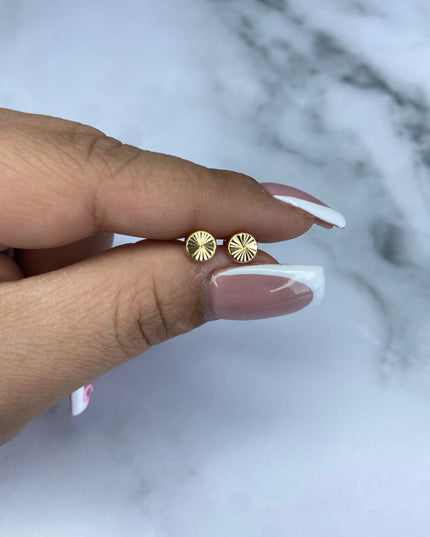 Topos Disco inflado mediano / 0,71 Gr / 5 mm / Oro amarillo 18k