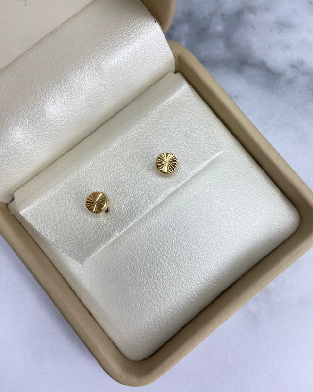 Topos Disco inflado mediano / 0,71 Gr / 5 mm / Oro amarillo 18k