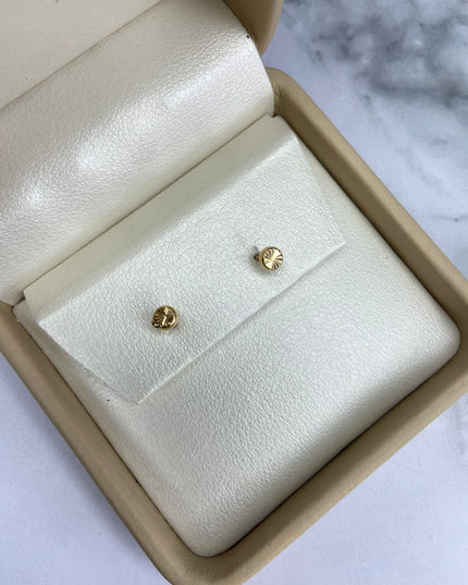 Topos Disco inflado pequeño / 0,58 Gr / 3 mm / Oro amarillo 18k