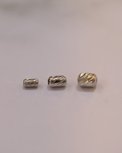 Herraje Barril #4 / 0,19 Gr / Oro blanco 18k