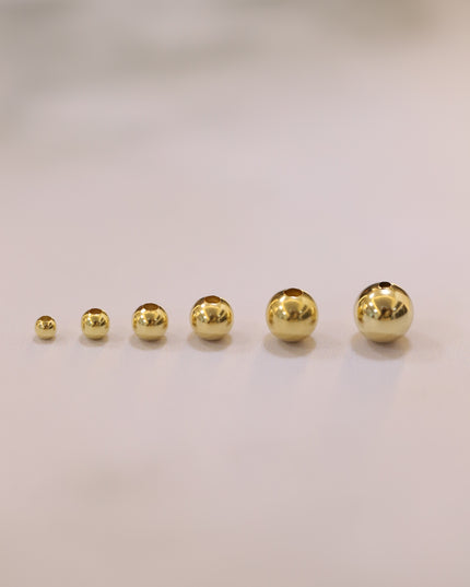 Balin liso #4 / 0.07 Gr / Oro amarillo 18k