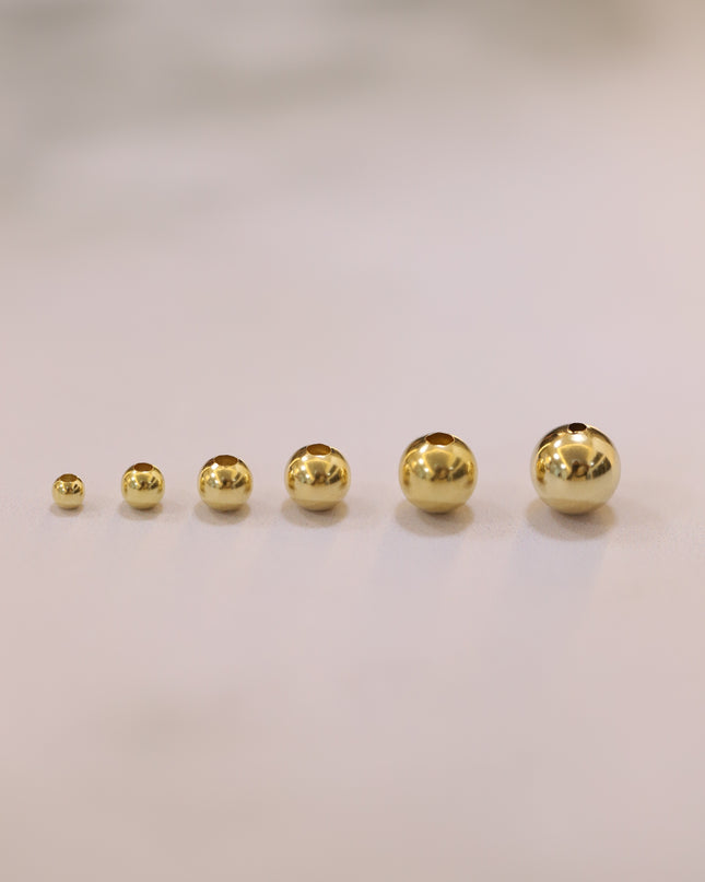 Balin liso #6 / 0.14 Gr / Oro amarillo 18k