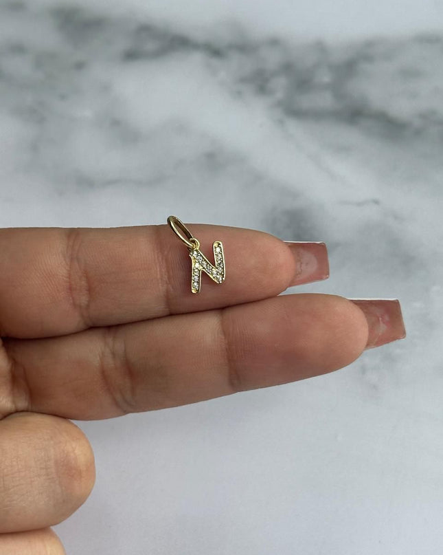 Dije casting letra N / 0,56 Gr / Oro amarillo 18k