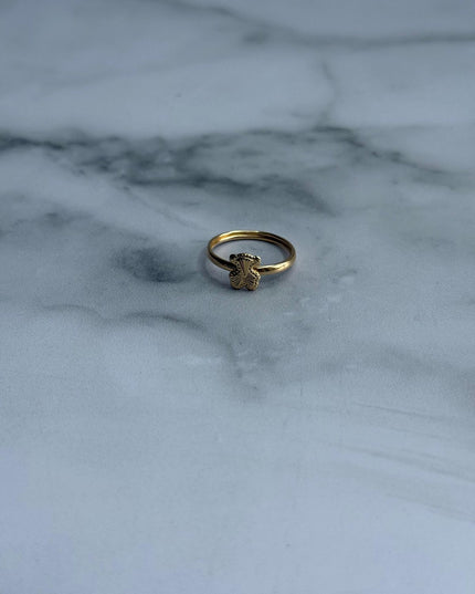 Anillo oso / 1,19 Gr / Talla 7 / Oro amarillo 18k