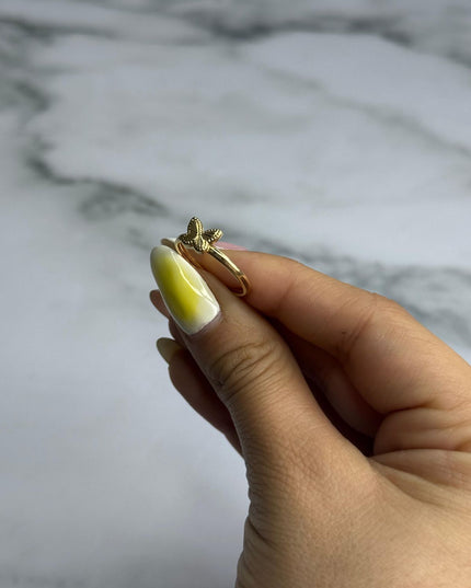 Anillo mariposa / 1,15 Gr / Talla 7 / Oro amarillo 18k