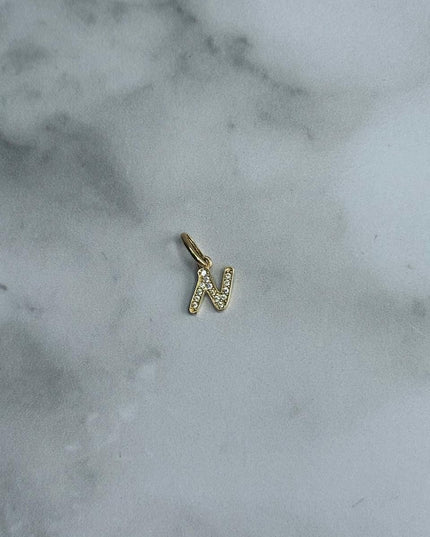 Dije casting letra N / 0,56 Gr / Oro amarillo 18k