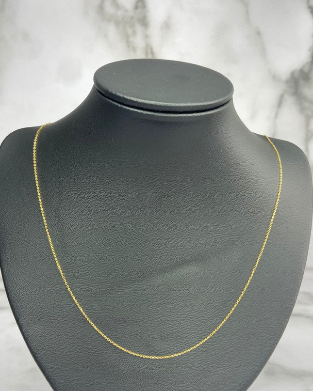 Cadena Mini roll-on / 0,69 Gr / 50 Cm / Oro amarillo 18k / It