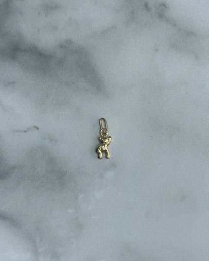Dije oso mano alzada / 0,24 Gr / Oro amarillo 18k